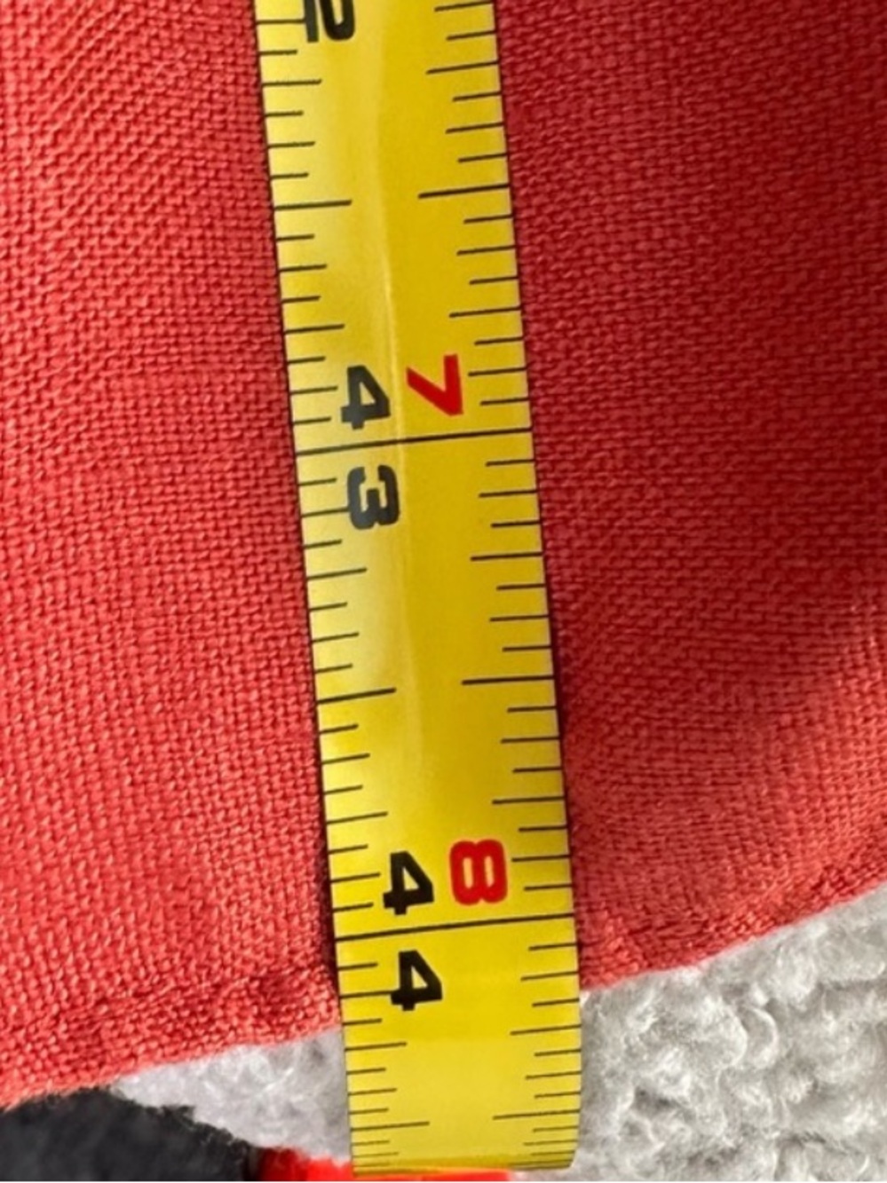 Hobbs London Seville Midi Dress in Cayenne Red 100% Linen Drop Waist, Size 6 - Picture 10 of 11